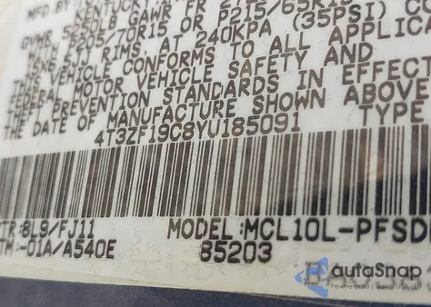 2000 Toyota Sienna Ce из США, поврежденный, VIN 4T3ZF19C8YU185091